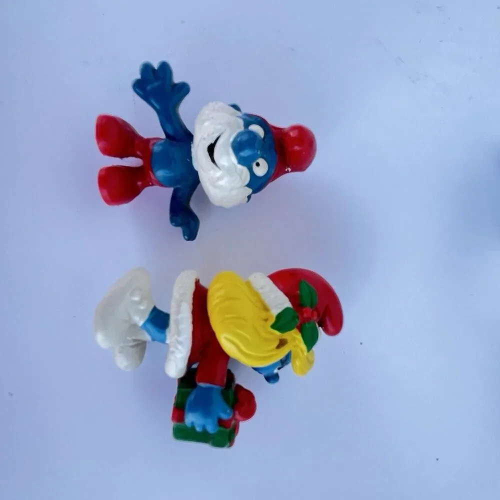 Smurfs Vintage Figure set of 8 Peyo Schleich Bully